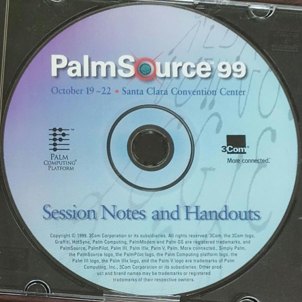 PalmSource 99 Session Notes and Handouts
