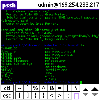 pssh: SSH 2 for Palm OS 5