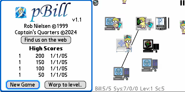 pBill: the xBill port for PalmOS