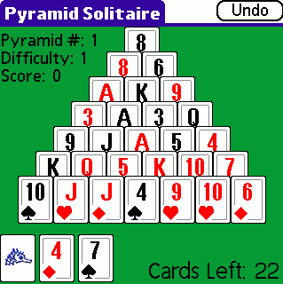 Pyramid Solitaire (Seahorse)