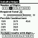 Kakuro Helper