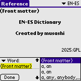 Ereader - Dictionaries