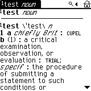 PalmPak Dictionary and Thesaurus