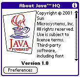 IBM WebSphere Micro Environment Java Virtual Machine (JVM) for Palm OS
