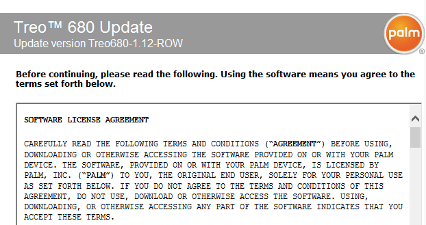 Treo 680-Updater