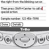 Treo Navi Text
