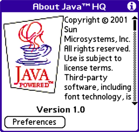 Java™ HQ - Java technology for Palm OS devices