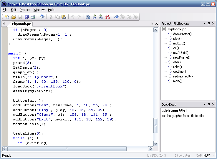 PocketC Desktop Edition