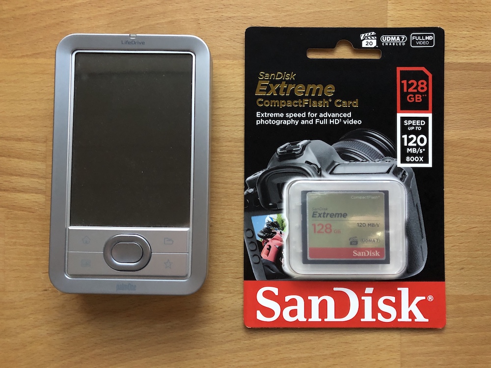 Palm LifeDrive with a CF Card